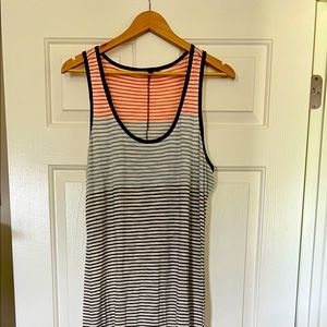 Express colorblock striped cotton sundress.